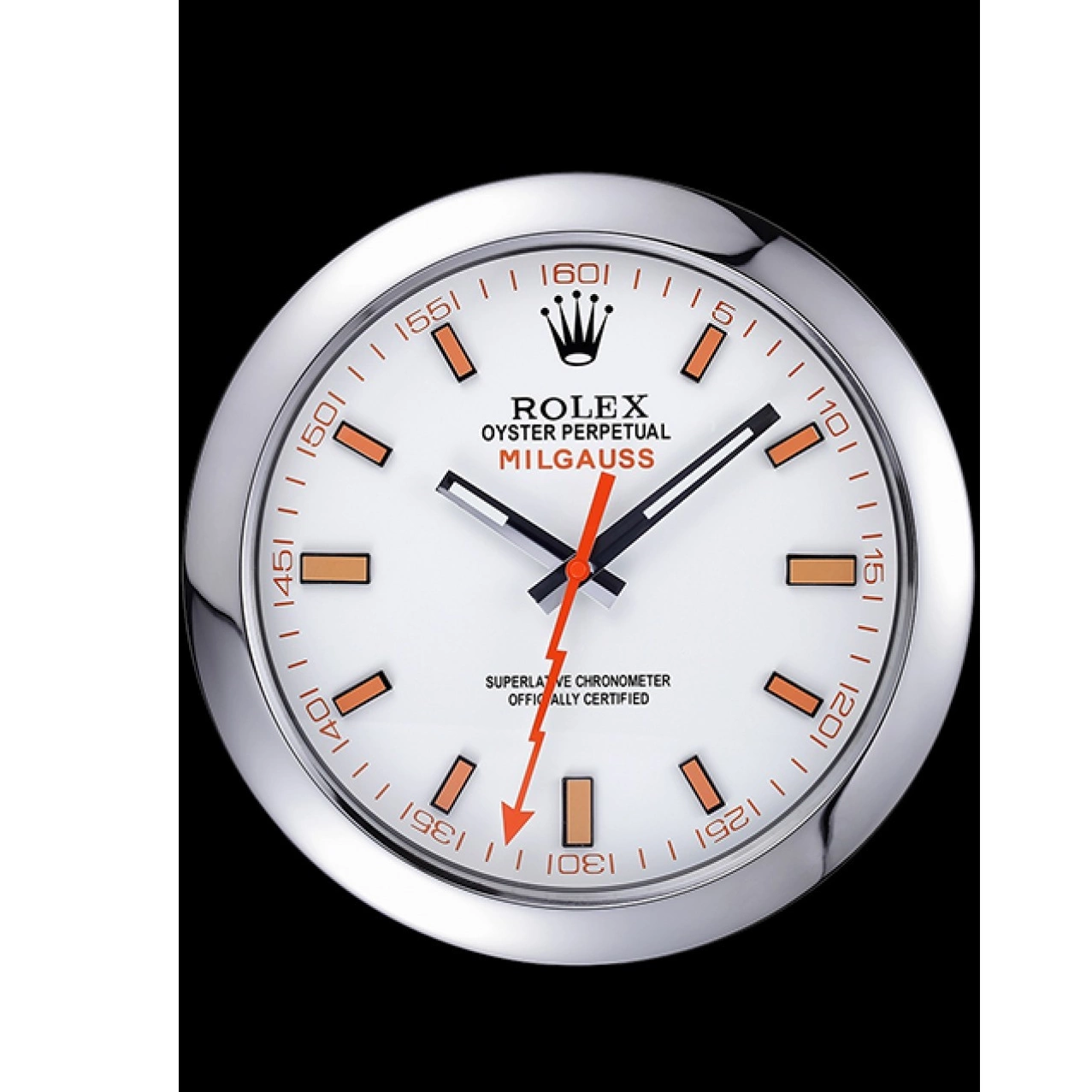 Aaa replica watch Wall Clock Milgauss Silver Rolex 621910 0512
